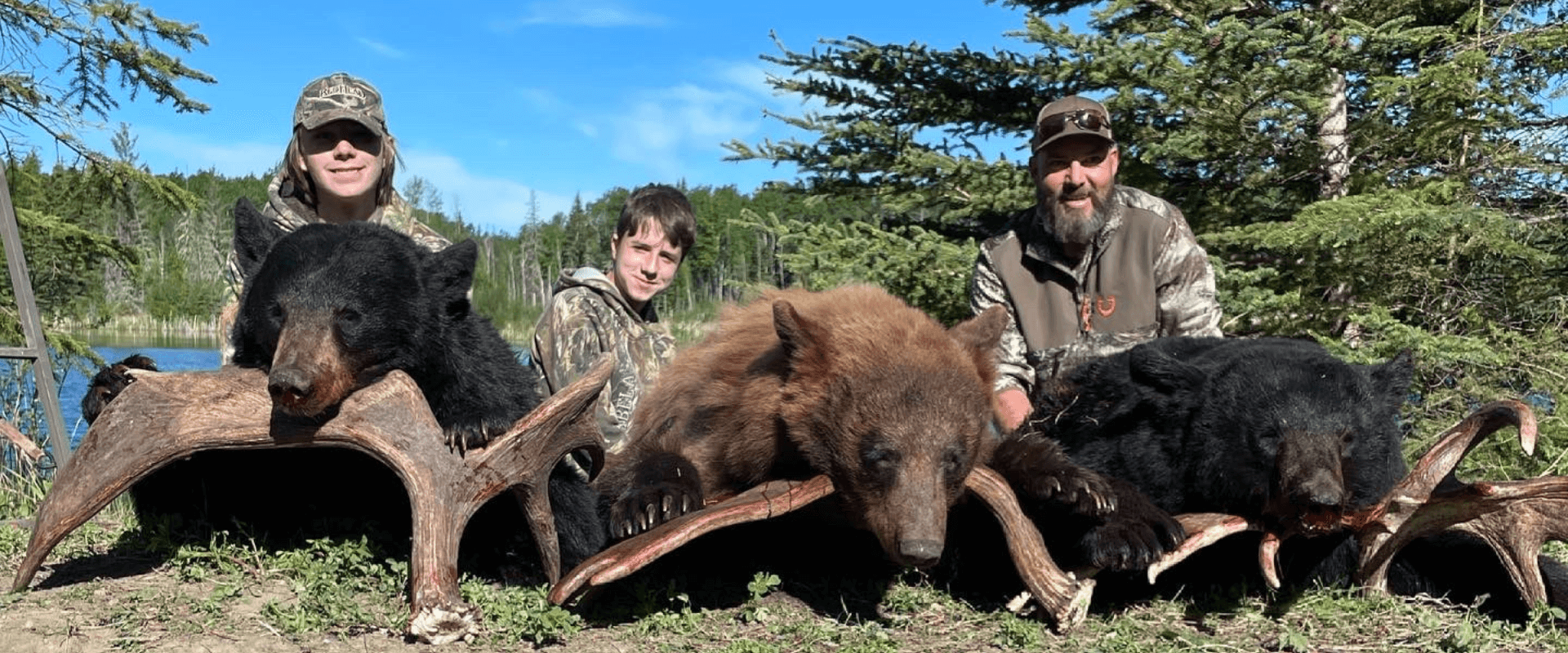 Three black bears hunted in Alberta with Canadian Premier Hunts